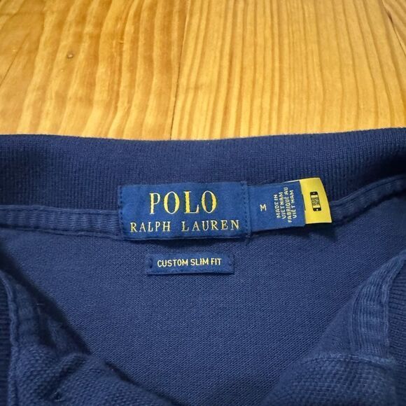 Polo Ralph Lauren Short Sleeve Rugby Classic Shirt Youth M Yellow Diagonal Polo - Picture 4 of 7